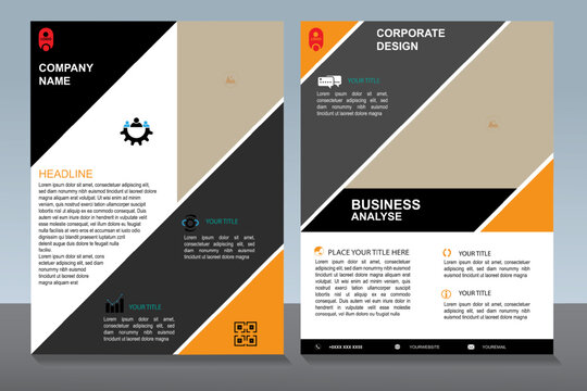 Modern Layout Flyer. Corporate Book Cover Design, EPS Vector Template. Can be Adapt to Brochure, Annual Report, Magazine, Business Presentation, Poster, flyer, Banner, Website.