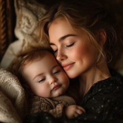 Loving beautiful couple portrait