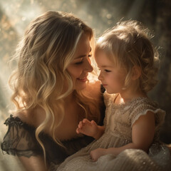 Loving beautiful couple portrait