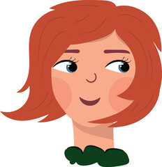 Woman flat different skin tone