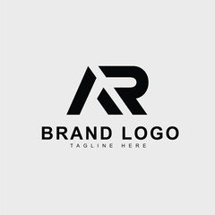 Unique AR letter logo alphabet design vector RA Logo  - obrazy, fototapety, plakaty