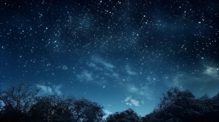 Night starry sky ai generated