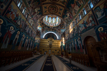 Fototapeta na wymiar interior of the orthodox church 2