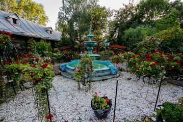 artesian fountain with floral ornaments 1