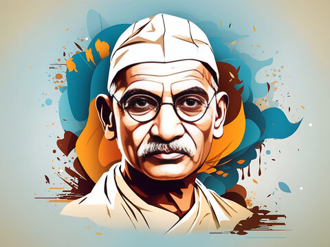 Mahatma Gandhi Jayanti. 2nd October with creative design vector illustration design, Mohandas Karam Chandra Gandhi Birthday designs.
