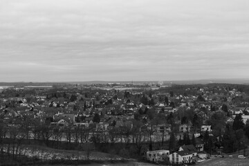 A view from a small town in Bavaria (Black&White)