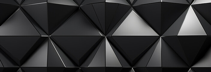 Fototapeta na wymiar black abstract geometric background with polygons