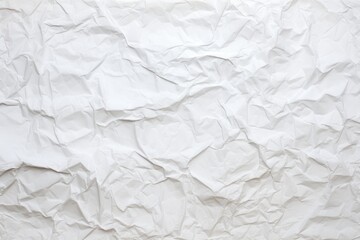 Fototapeta premium Creased White Poster Texture on Blank Background. Rough Paper with Peeling and Crumpled Effect