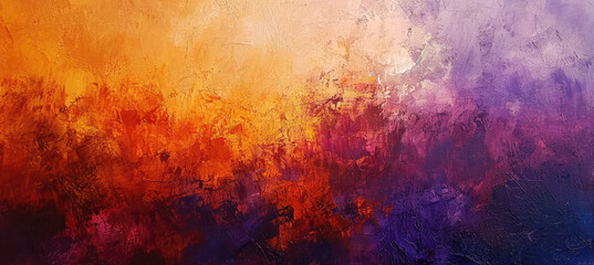Obraz na płótnie Canvas Rustic Texture Harmony, Orange on Purple Background