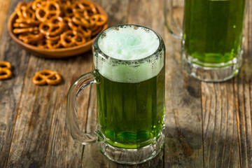 Boozy Refreshing Green St Patricks Day Beer