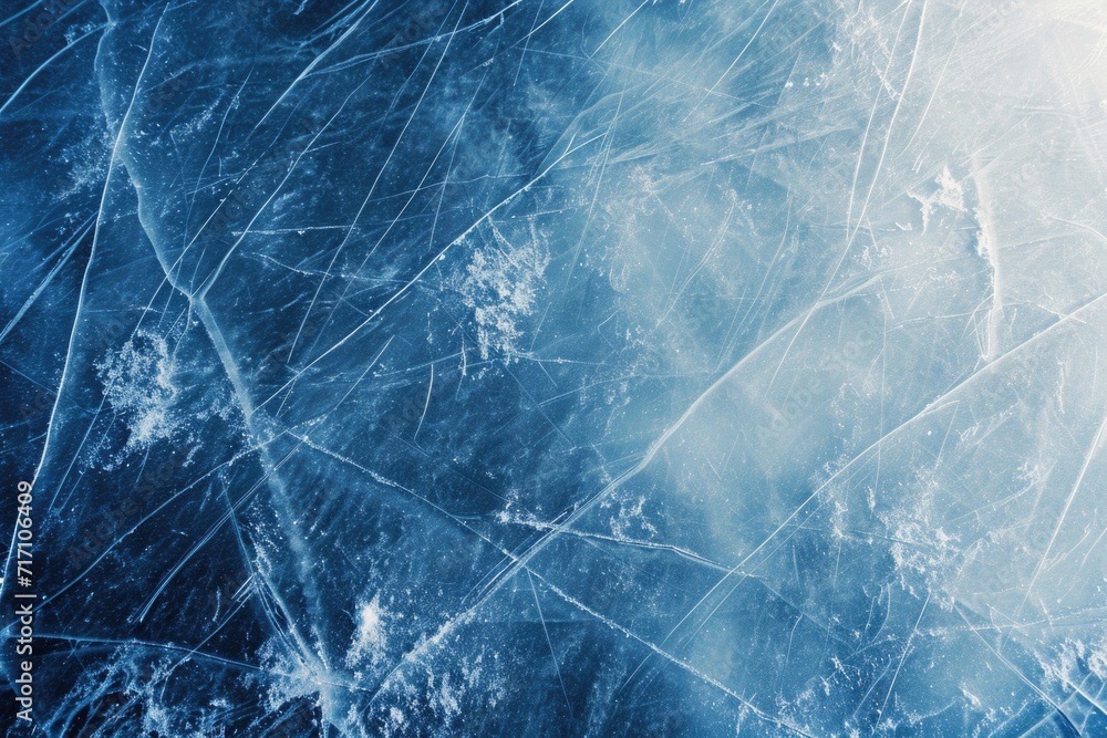 Poster a picture of a frozen surface covered with a thick layer of ice. can be used to depict winter landsc