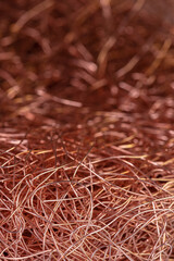 Copper wire scrap, non-ferrous metals recycling industry