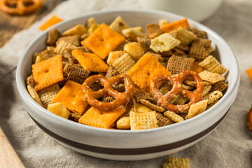 Homemade Flavored Cracker Snack Mix