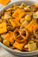 Homemade Flavored Cracker Snack Mix