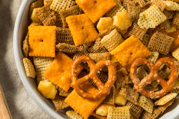 Homemade Flavored Cracker Snack Mix
