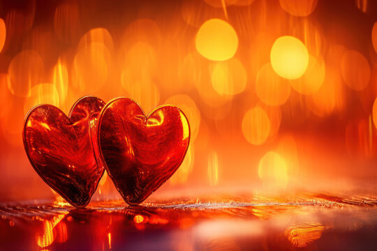 Romantic Hearts Unite, Love Background