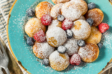Homemade Dutch Poffertjes Mini Pancakes