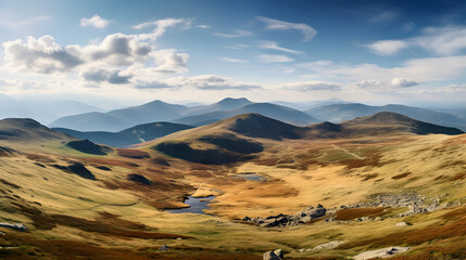 mountain landscape with the sky