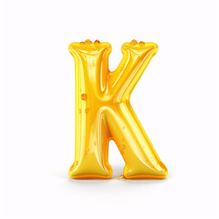 letter K isolated on a white background