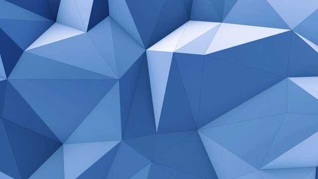 Geometric blue Origami Elegance, Light Low poly Abstract 3d animation, modern graphic corporate style, 4k seamlessly looping background