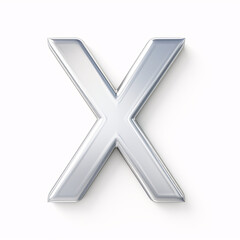 Obraz premium letter X isolated on a white background