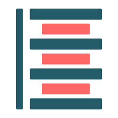 Fototapeta premium Alignment Flat Icon