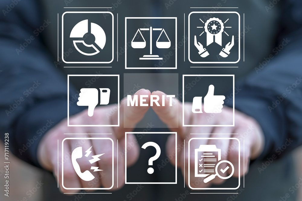 Aufkleber demerit and merit evaluation, advantage and disadvantage in comparison, performance assessment, mana