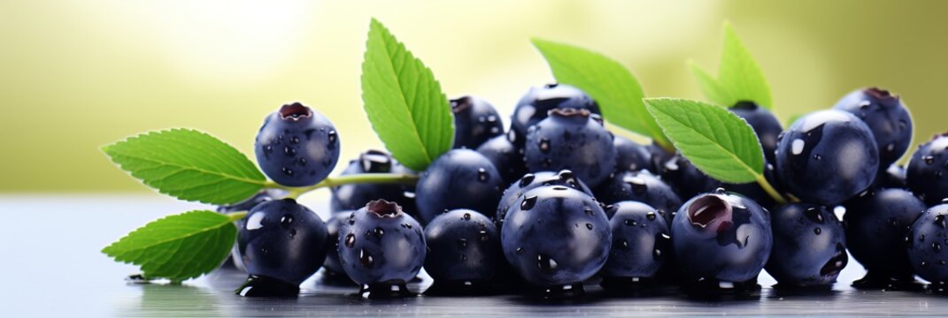 Delicious acai berries background, fresh and vibrant superfood concept for healthy eating