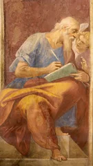  NAPLES, ITALY - APRIL 19, 2023: The fresco of St. Matthew the Evangelist in the church Chiesa di Santa Maria di Piedigrotta by Belisario Corenzio (1558 – 1646). © Renáta Sedmáková