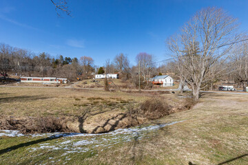 land backyard view field