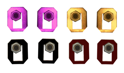 Holders for a picture or piece of furniture , a hanging shelf on isolated transparent background