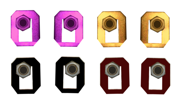 Holders for a picture or piece of furniture , a hanging shelf on isolated transparent background