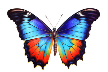Fototapeta premium Color Pencil Drawing of Butterfly