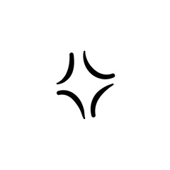 Japanese manga expression style line Element 