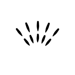 Japanese manga expression style line Element 