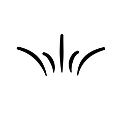 Japanese manga expression style line Element 