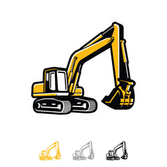 Excavator Vector illustration