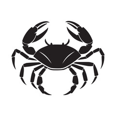 spider crab vector animal bug black silhouette black and white