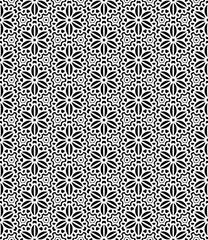 Black seamless abstract pattern. Overlay for background and backdrop. Ornamental design. PNG graphic illustration with transparent background.