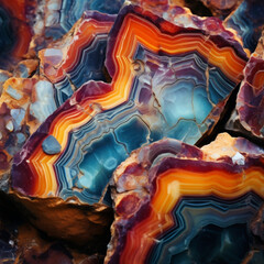 colorful macro texture of marble stone mineral.