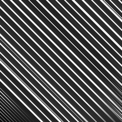 Obraz premium Black and white striped abstract background overlay. Motion effect. PNG graphic illustration with transparent background.