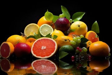 Lemon and Fruits, background, wallpaper, texture.