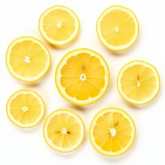 Lemon and Fruits, isolated, transparen background, png