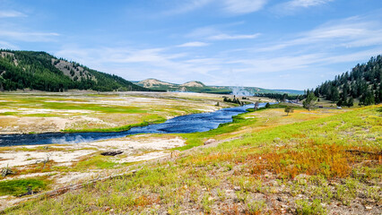 Fototapeta na wymiar Yellowstone National Park Madison River