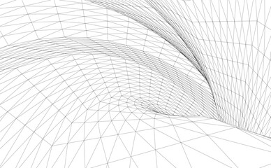 Obraz premium Abstract geometry. Structure 3d background