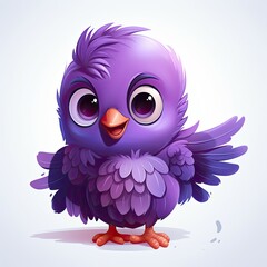 Fototapeta premium Cute cartoon bird.