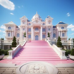Obraz premium 3d rendering of a luxury palace