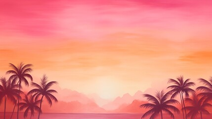Fototapeta na wymiar Tropical sunset gradient texture
