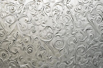 Silver Filigree: Wallpaper Texture with Elaborate Design for a Sophisticated Background