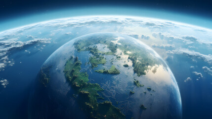 Fototapeta na wymiar Amazing close up of the planet earth